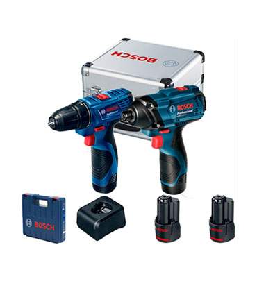 COMBO PARAFUSADEIRA / FURADEIRA GSR120+GDR120 ALU BAT12V