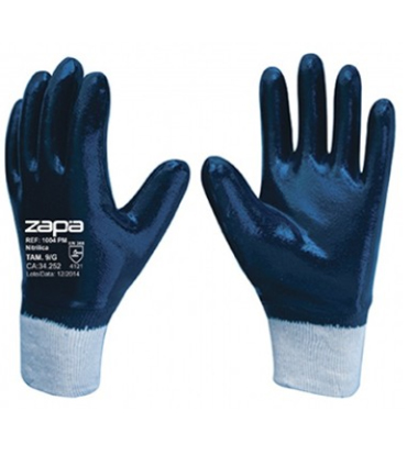 LUVA NITRÍLICA PUNHO DE MALHA