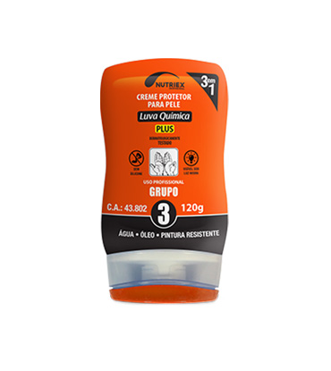CREME PROTETOR LUVA QUÍMICA GRUPO 3 PLUS NUTRIEX