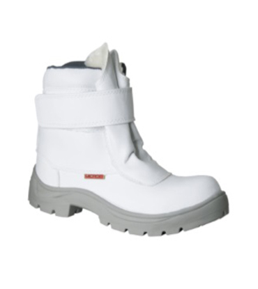 BOTINA FRIGORÍFICA BRANCA VELCRO B. PVC