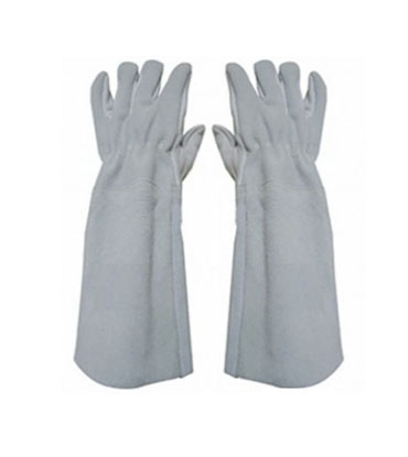 LUVA DE VAQUETA COM PUNHO DE RASPA