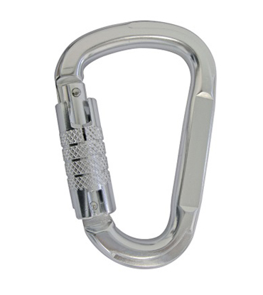 MOSQUETÃO ALUMINIO TRIPLA TRAVA HMS / PERA 25KN