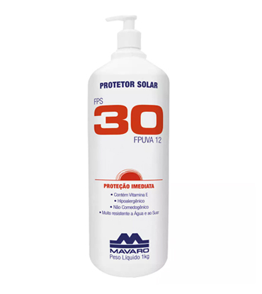 PROTETOR SOLAR FPS 30 MAVARO